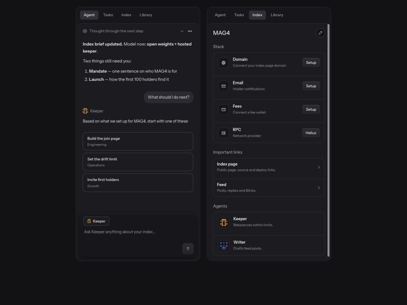 Cofounder - Agent Workspace, dark